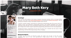 Desktop Screenshot of marybethkery.com